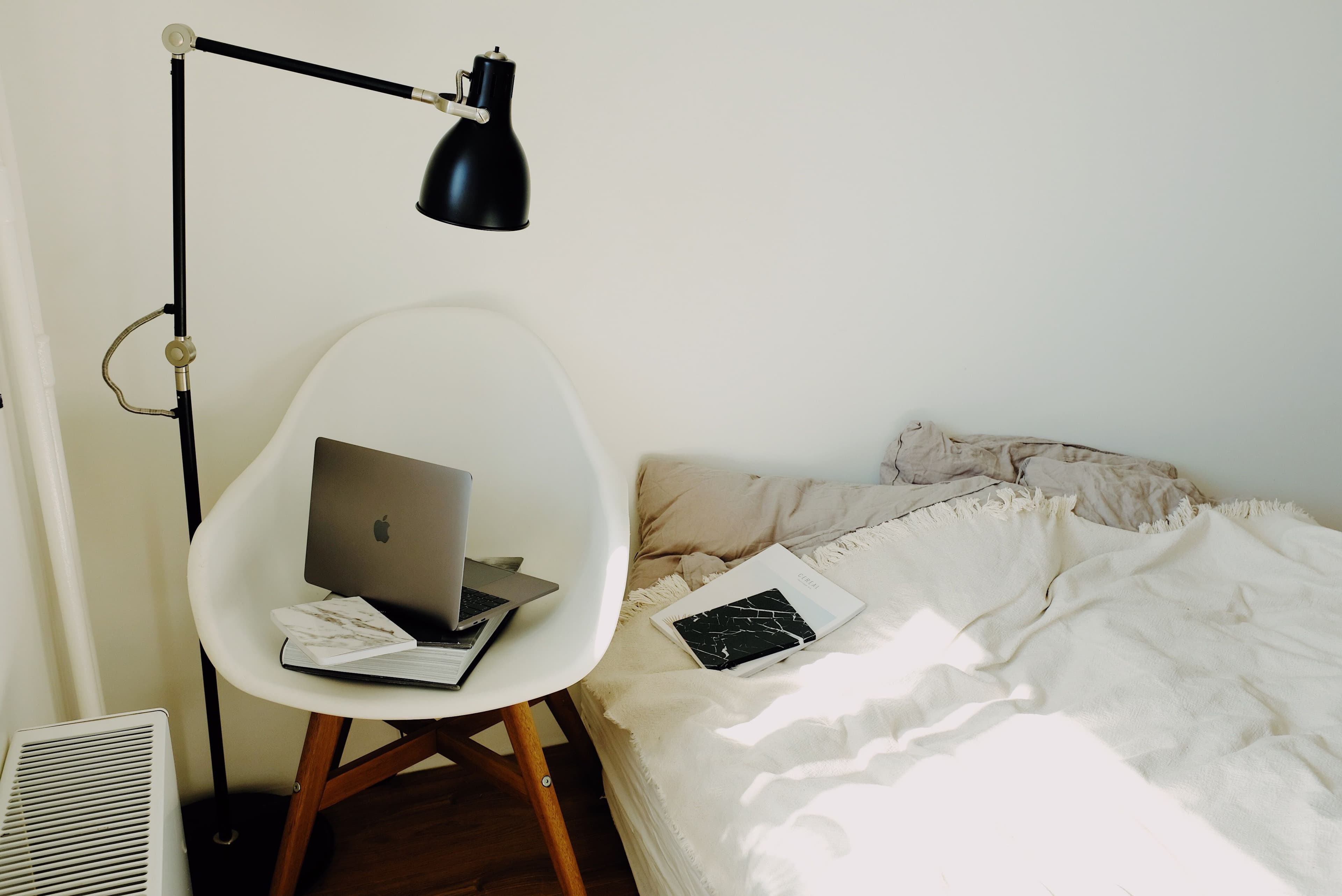 Apartment-style student housing bedroom with natural light
